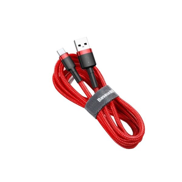 Baseus Cafule Type-C 3A Kablo 0.5m CATKLF-A09 Kırmızı