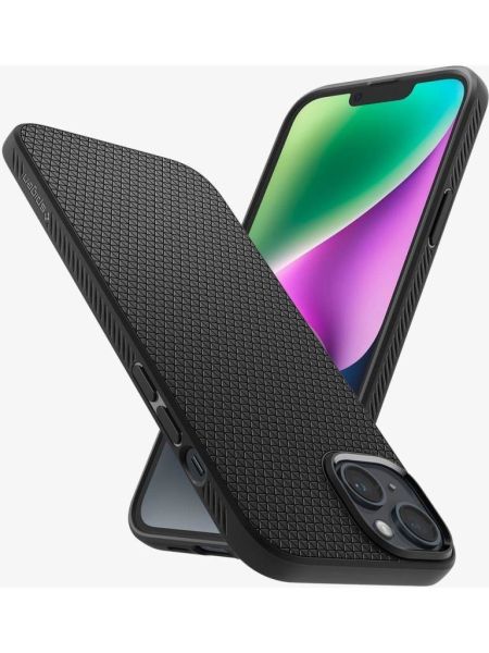 Spigen iPhone 14 / iPhone 13 ile Uyumlu Kılıf Liquid Air Matte Black