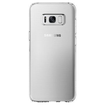 Spigen Galaxy S8 ile Uyumlu Kılıf Liquid Crystal 4 Tarafı Koruma Crystal Clear