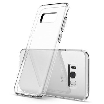 Spigen Galaxy S8 ile Uyumlu Kılıf Liquid Crystal 4 Tarafı Koruma Crystal Clear