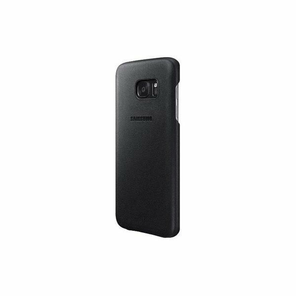 Galaxy S7 ile Uyumlu Deri Kılıf Siyah EF-VG930LBEGWW