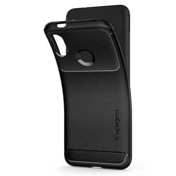 Spigen Mi A2 Lite / Redmi 6 Pro ile Uyumlu Kılıf Rugged Armor Matte Black