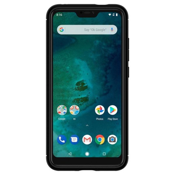 Spigen Mi A2 Lite / Redmi 6 Pro ile Uyumlu Kılıf Rugged Armor Matte Black