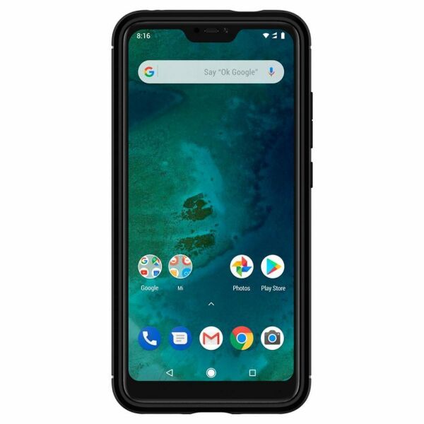 Spigen Mi A2 Lite / Redmi 6 Pro ile Uyumlu Kılıf Rugged Armor Matte Black