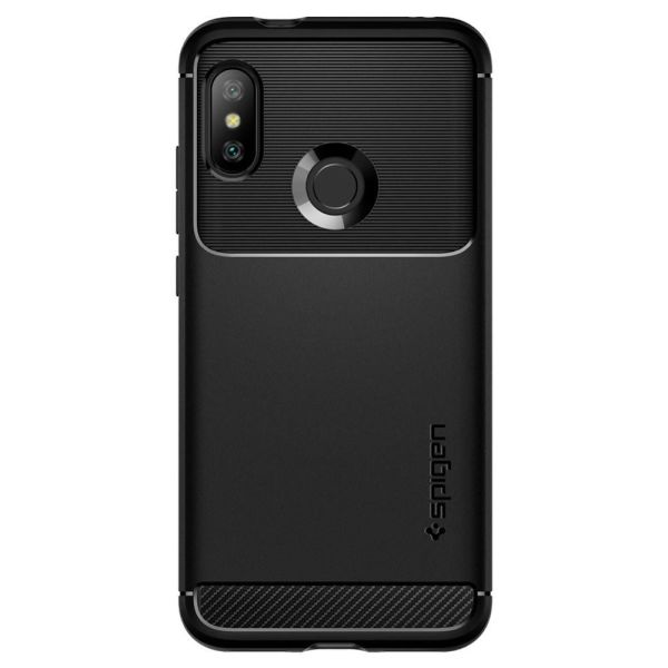 Spigen Mi A2 Lite / Redmi 6 Pro ile Uyumlu Kılıf Rugged Armor Matte Black