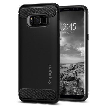 Spigen Galaxy S8 ile Uyumlu Kılıf Rugged Armor