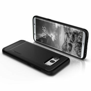 Spigen Galaxy S8 ile Uyumlu Kılıf Rugged Armor