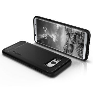 Spigen Galaxy S8 ile Uyumlu Kılıf Rugged Armor
