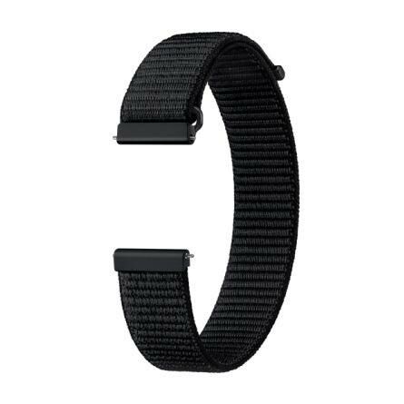 Galaxy Watch 4 & Watch 5 ile Uyumlu Kumaş Kordon (20mm, S/M) Siyah ET-SVR86MBEGWW