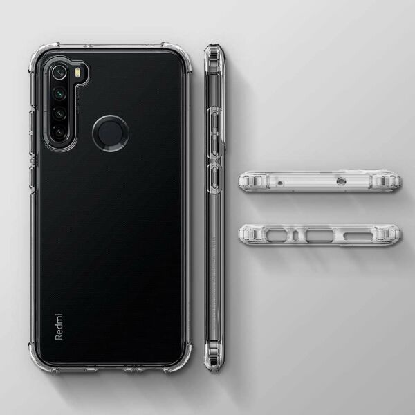 Spigen Redmi Note 8 ile Uyumlu Kılıf Crystal Shell Crystal Clear