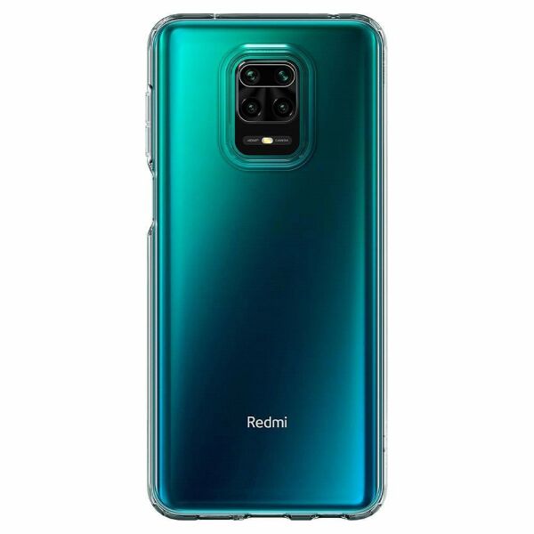 Spigen Redmi Note 9S / Note 9 Pro Max / Note 9 Pro ile Uyumlu Kılıf Liquid Crystal 4 Tarafı Tam Koruma Crystal Clear