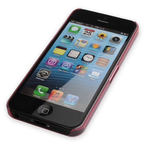 iPhone 5S/5 ile Uyumlu Süper Slim Kılıf Pembe 0.5 mm