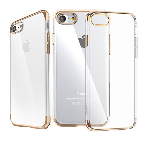 Baseus Glitter Case iPhone 7 / 8 ile Uyumlu Sert Kılıf  Gold
