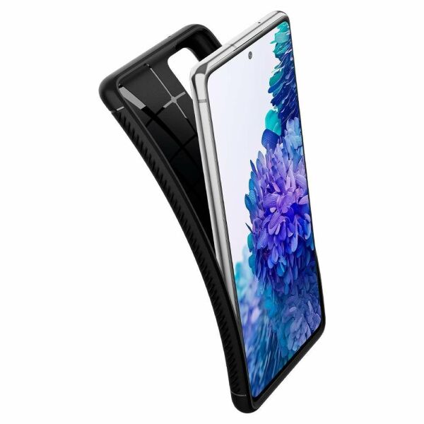 Spigen Galaxy S20 FE ile Uyumlu Kılıf Rugged Armor Matte Black