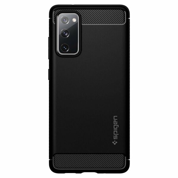 Spigen Galaxy S20 FE ile Uyumlu Kılıf Rugged Armor Matte Black