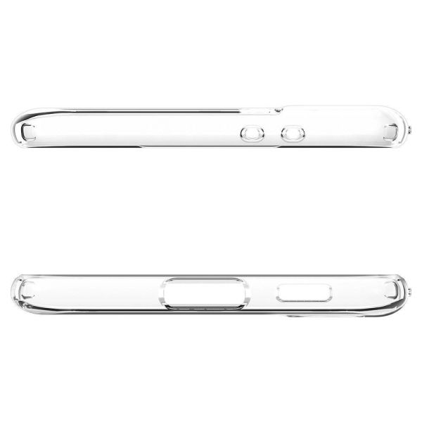 Spigen Galaxy S21 Plus ile Uyumlu Kılıf Liquid Crystal 4 Tarafı Tam Koruma Crystal Clear