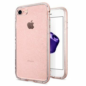 Spigen iPhone 7 ile Uyumlu Kılıf Neo Hybrid Crystal Glitter Rose Gold