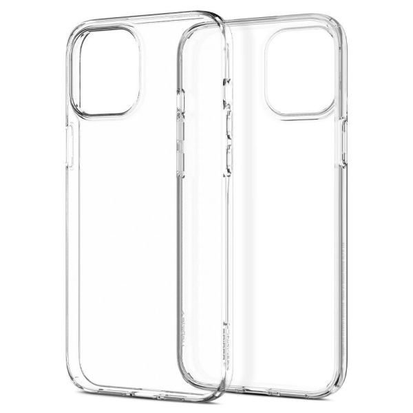 Spigen iPhone 12 Pro Max ile Uyumlu Kılıf Liquid Crystal 4 Tarafı Tam Koruma Crystal Clear