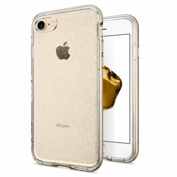 Spigen iPhone 7 ile Uyumlu Kılıf Neo Hybrid Crystal Glitter Champagne Gold