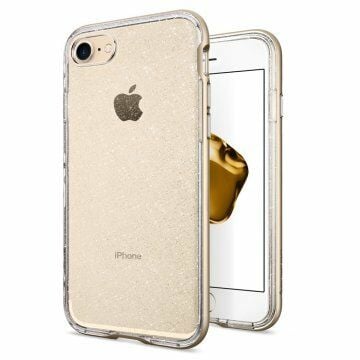 Spigen iPhone 7 ile Uyumlu Kılıf Neo Hybrid Crystal Glitter Champagne Gold