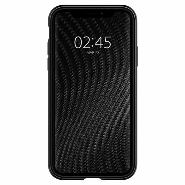 Spigen iPhone XS ile Uyumlu Kılıf Rugged Armor Matte Black