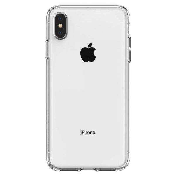 Spigen iPhone XS Max ile Uyumlu Kılıf Liquid Crystal 4 Tarafı Koruma Crystal Clear