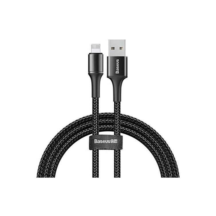 Baseus Halo Lightning 0.5 Metre Şarj Kablosu CALGH-A01 Siyah