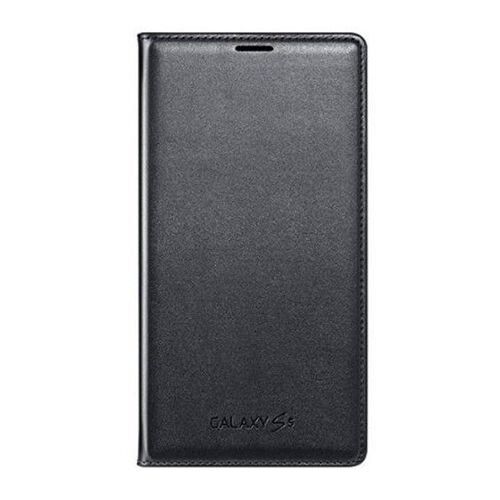 Galaxy S5 G900 ile Uyumlu Flip Wallet Kartlıklı Kılıf Siyah EF-WG900BBEGWW (Out)