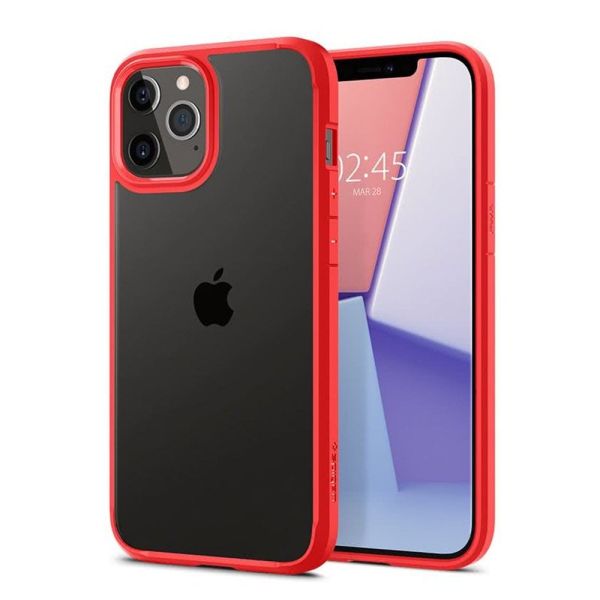 Spigen iPhone 12 / iPhone 12 Pro ile Uyumlu Kılıf Ultra Hybrid Red