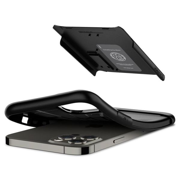Spigen iPhone 12 Pro Max ile Uyumlu Kılıf Slim Armor Black