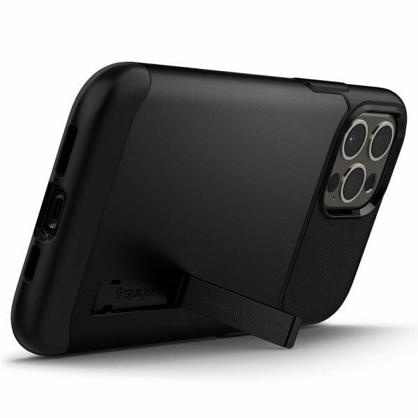 Spigen iPhone 12 Pro Max ile Uyumlu Kılıf Slim Armor Black