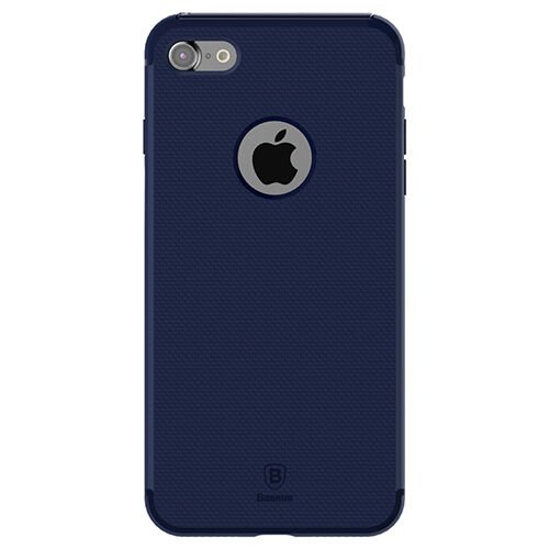 Baseus Hermit Bracked Case iPhone 7 ile Uyumlu Silikon Kılıf Lacivert