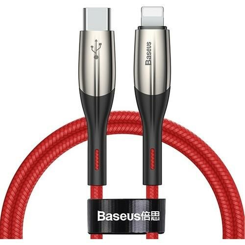 Baseus Horizontal Type C To Lightning Şarj Kablosu 1M Kırmızı CATLSP-09