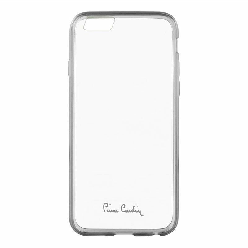 Pierre Cardin iPhone 6 ile Uyumlu Silikon Arka Koruma Paneli Gri PCZ-S05