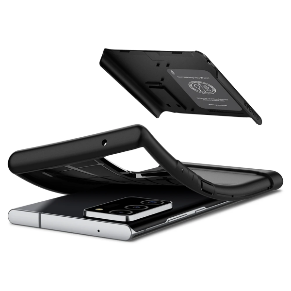 Spigen Galaxy Note 20 Ultra ile Uyumlu Kılıf Slim Armor Black