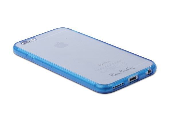 Pierre Cardin iPhone 6 ile Uyumlu Silikon Arka Koruma Paneli Mavi PCZ-S05