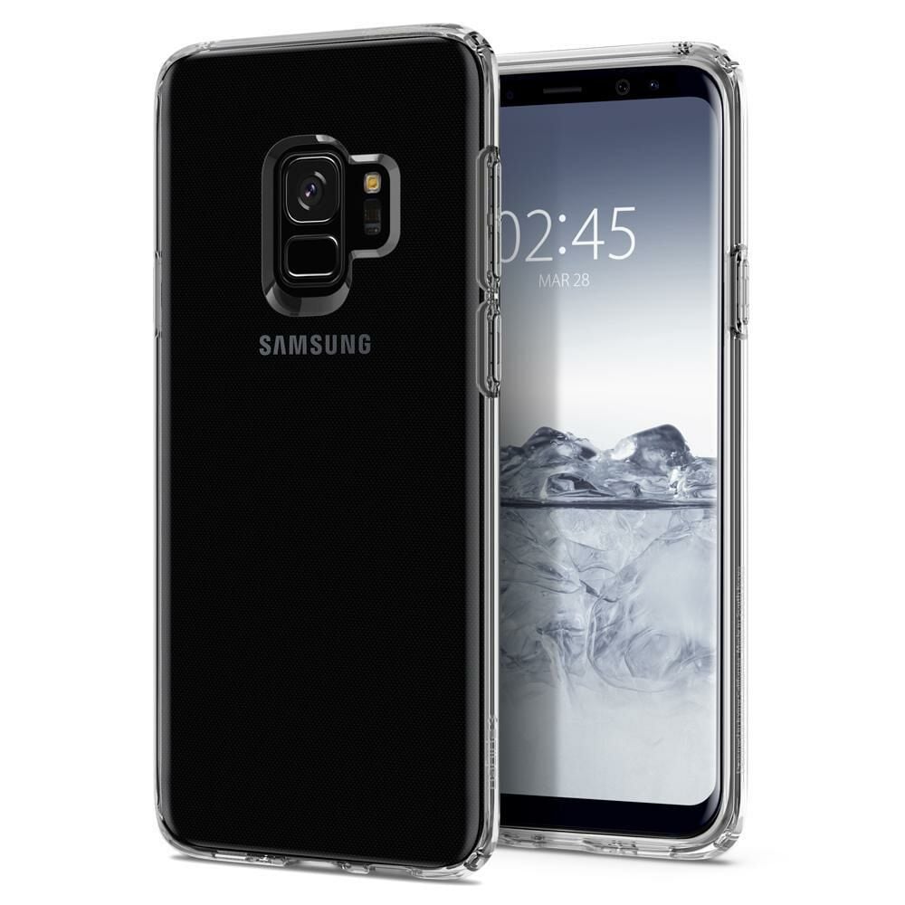 Spigen Galaxy S9 ile Uyumlu Kılıf Liquid Crystal 4 Tarafı Koruma Crystal Clear