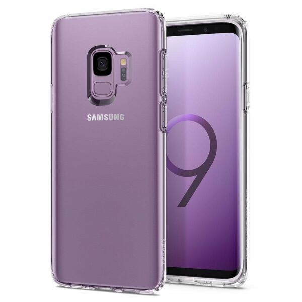 Spigen Galaxy S9 ile Uyumlu Kılıf Liquid Crystal 4 Tarafı Koruma Crystal Clear