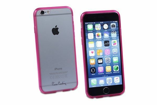 Pierre Cardin iPhone 6 ile Uyumlu Silikon Arka Koruma Paneli Pembe PCZ-S05