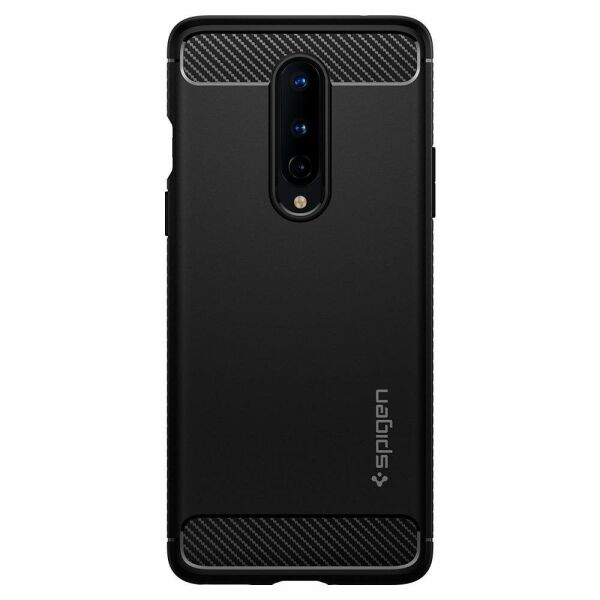 Spigen OnePlus 8 ile Uyumlu Kılıf Rugged Armor Matte Black