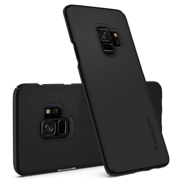 Spigen Galaxy S9 ile Uyumlu Kılıf Thin Fit Black