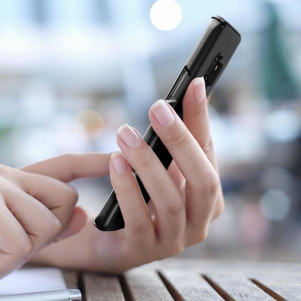 Spigen Galaxy S9 ile Uyumlu Kılıf Thin Fit Black