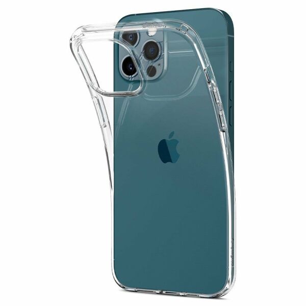 Spigen iPhone 12 Pro / iPhone 12 ile Uyumlu Kılıf Liquid Crystal Crystal Clear