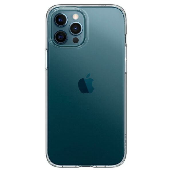 Spigen iPhone 12 Pro / iPhone 12 ile Uyumlu Kılıf Liquid Crystal Crystal Clear