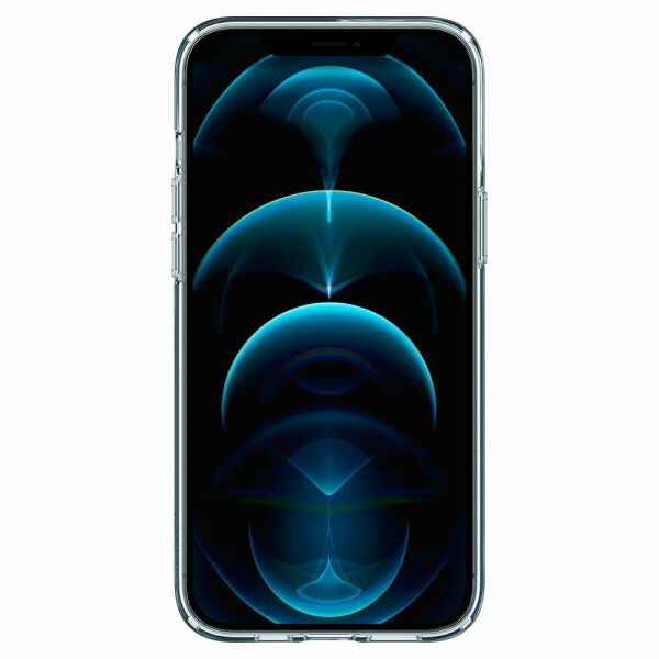 Spigen iPhone 12 Pro / iPhone 12 ile Uyumlu Kılıf Liquid Crystal Crystal Clear