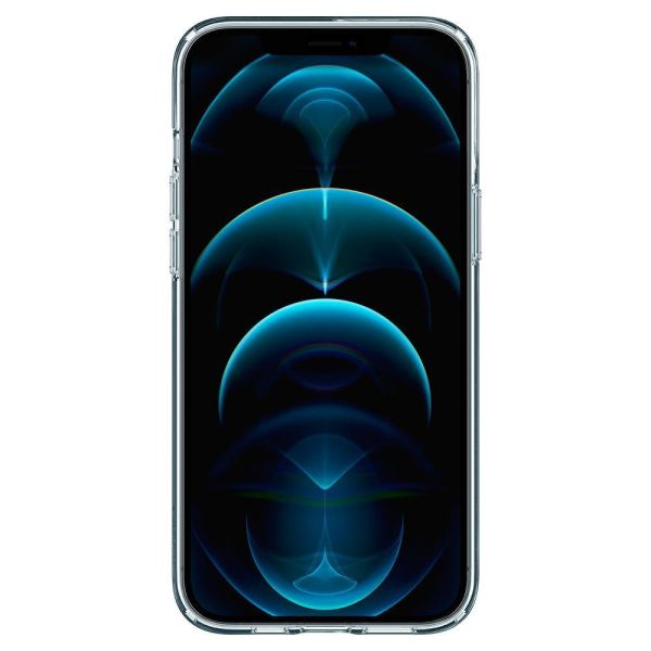 Spigen iPhone 12 Pro / iPhone 12 ile Uyumlu Kılıf Liquid Crystal Crystal Clear