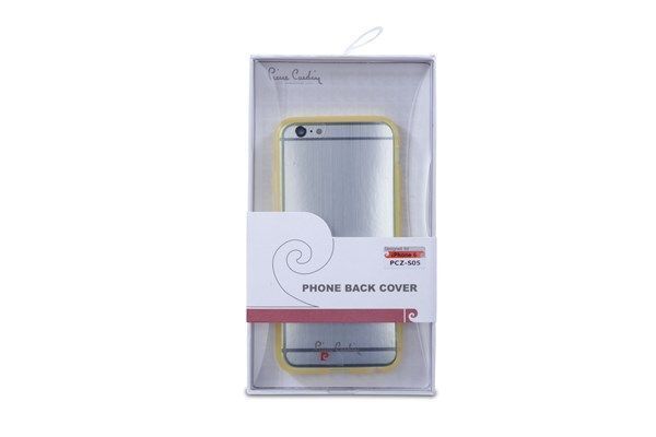Pierre Cardin iPhone 6 ile Uyumlu Silikon Arka Koruma Paneli Sarı PCZ-S05