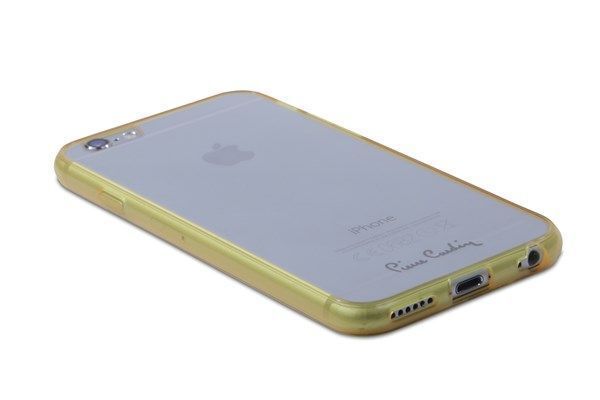 Pierre Cardin iPhone 6 ile Uyumlu Silikon Arka Koruma Paneli Sarı PCZ-S05