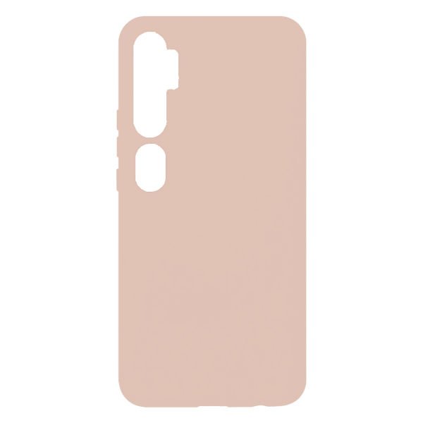 Mi Note 10 ile Uyumlu Cappy Silikon Kılıf Krem