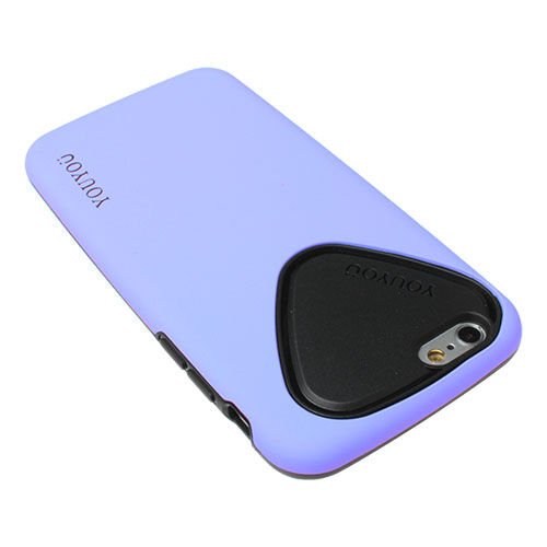 iPhone 6S/6 ile Uyumlu Kılıf Silikonlu Ultra Koruma Lila
